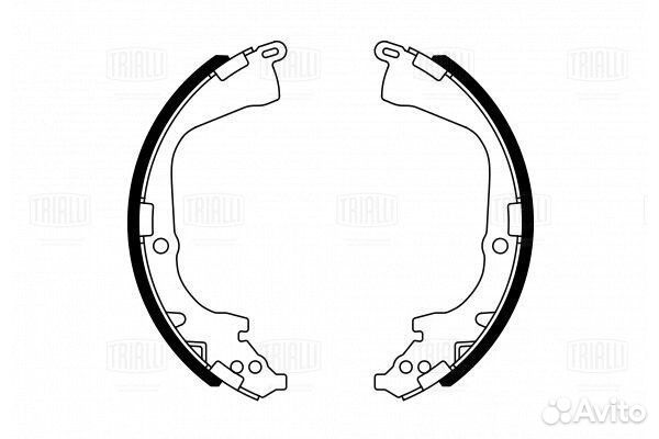 Колодки тормозные барабанные trialli GF 4409