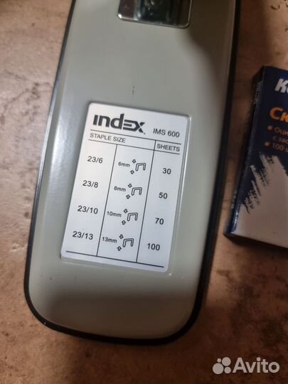 Степлер Index большой, скобы в подарок