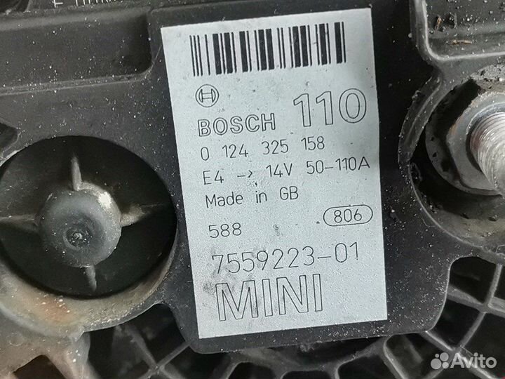 Генератор для Mini Cooper R50/R52/R53 12317550224