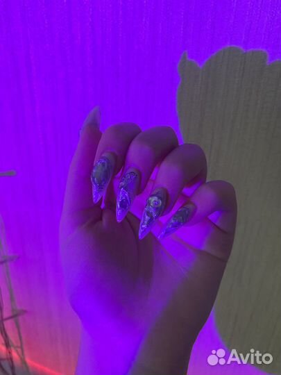 Маникюр/педикюр, крейзи маникюр