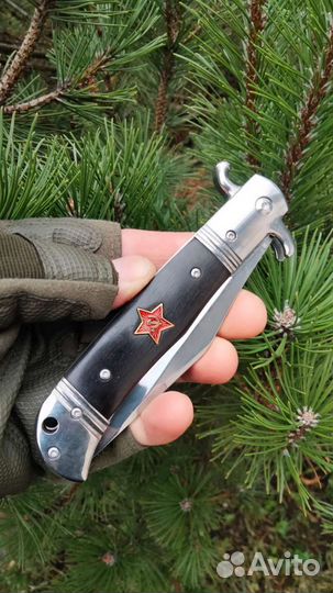 Нож складной финка нквд