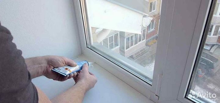 Ремонт пластиковых окон, стеклопакеты, остекление