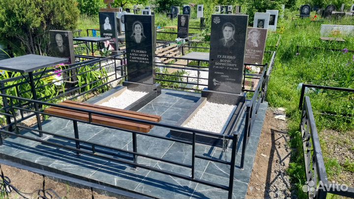 Благоустройство памятники оградки