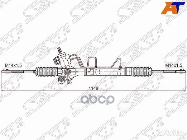 Рейка рулевая Toyota RAV4 00-03 LHD ST-44200-42