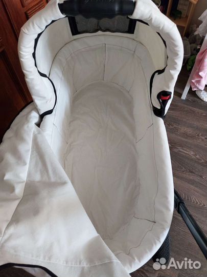 Коляска 2 в 1 hartan vip белая экокожа