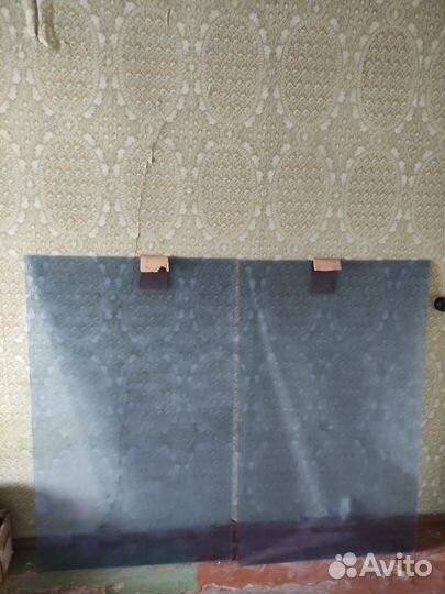 Стекло с рисунком, 2 шт. (Чехословакия)