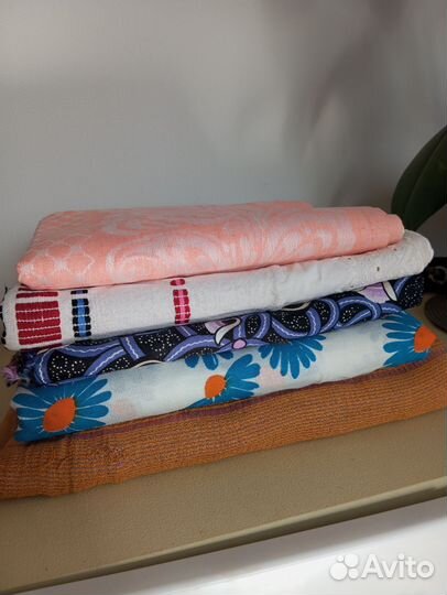 Отрезы ткани СССР и текстиль (полотенца, штора)