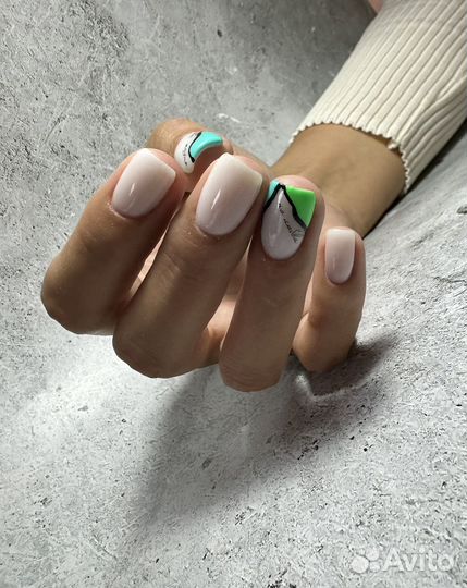 Гель лак,наращивание