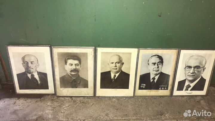 Портреты вождей/генсков 5 шт