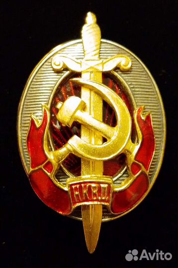 Знак. Заслуженный работник нквд. Бронза. Копия