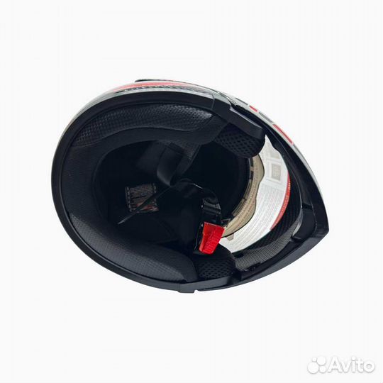 Мотошлем concord FL-103 черный/красный (трансформе