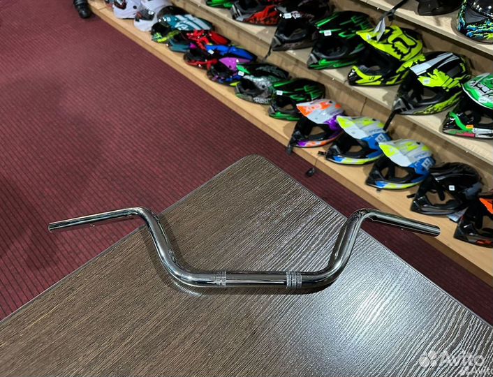 Руль для мото 22mm хром