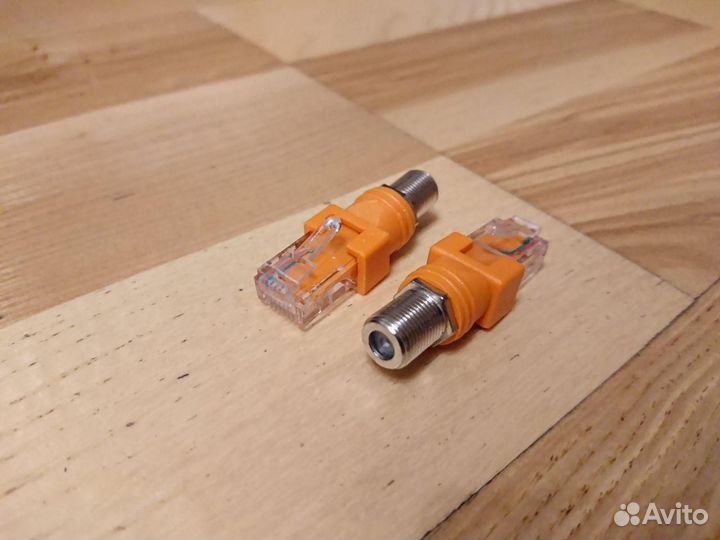 Переходник RJ45 на F