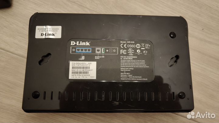 Wi-Fi роутер D-link DIR-628