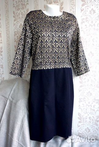 Платье офисное, размер 50-52