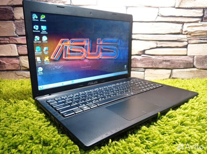 Полностью рабочий Asus 2ядра 4Гб диск экран 15