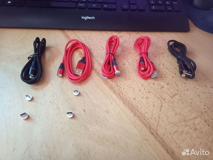 Кабель USB с магнитным переходником