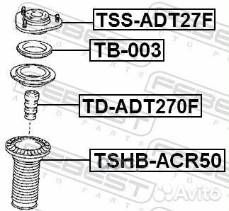 Опора переднего амортизатора toyota avensis ADT