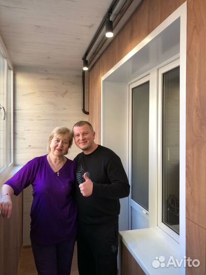 Обшивка балконов и лоджий, остекление