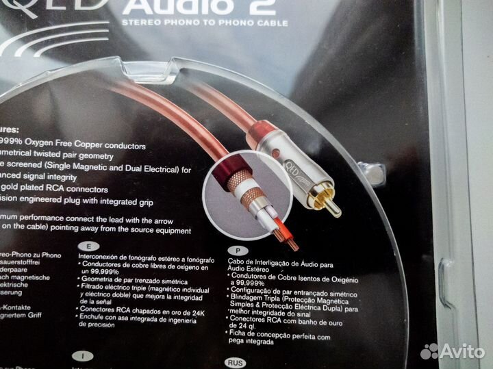Продам QED Performance Audio 2.Новый.3 метра