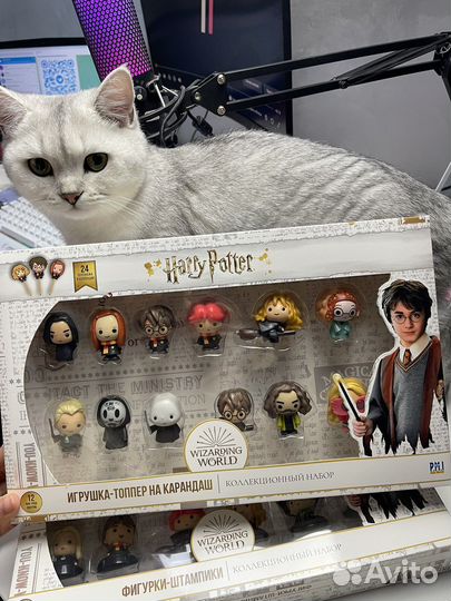Игрушка Топпер на карандаш Гарри Поттер 12 штук