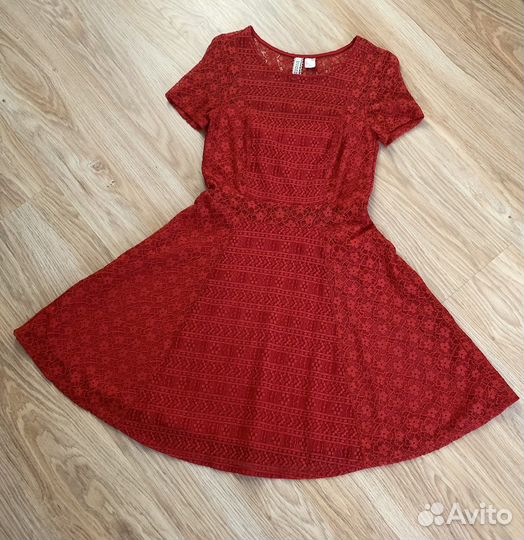 Платье красное 42-44р