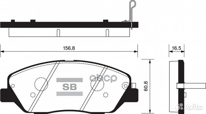 SP1246SNS колодки дисковые передние Hyundai Ge