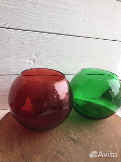 Ваза цветное стекло