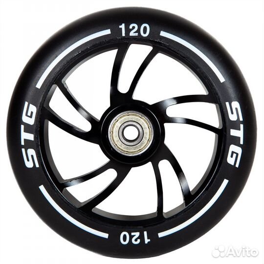 Колесо PU 120mm для трюковых самокатов, alu, Х1051