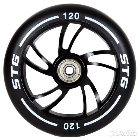 Колесо PU 120mm для трюковых самокатов, alu, Х1051