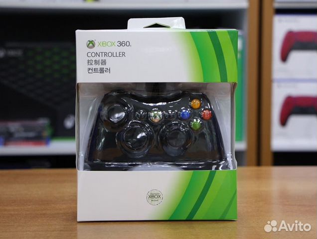 Джойстик проводной Xbox360 Wired Controller Черный