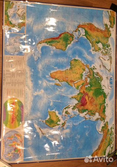 Карта мира на стену