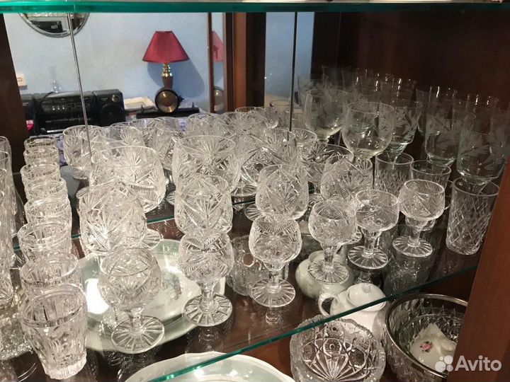 Хрусталь рюмки, фужеры, стаканы