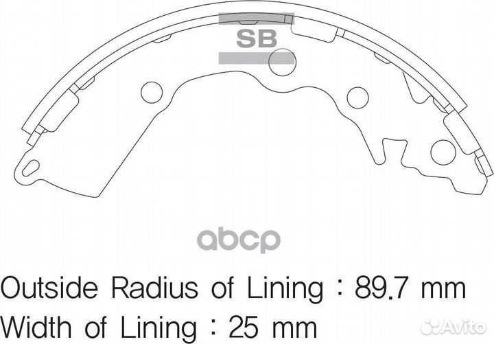 SA156SNS колодки барабанные задние Kia Picant
