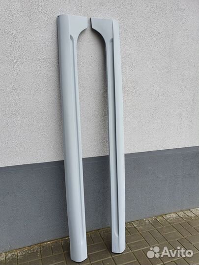 Накладки на пороги CSR Audi A6 C6 дорестайлинг