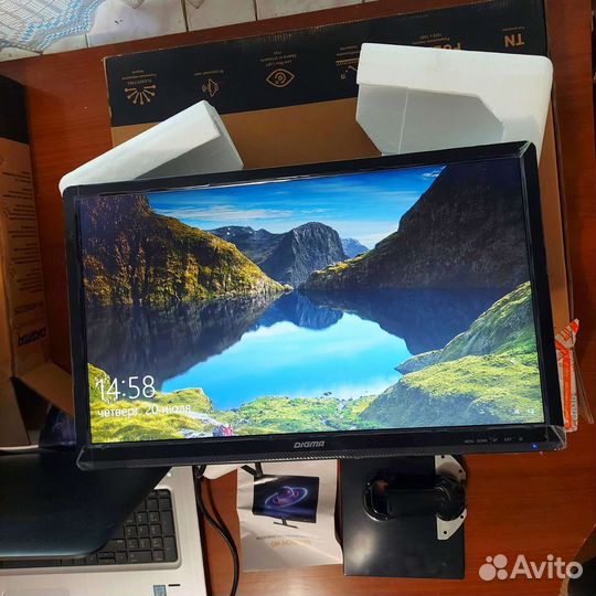 Монитор 21 дюйм Новый FullHD Vga Hdmi