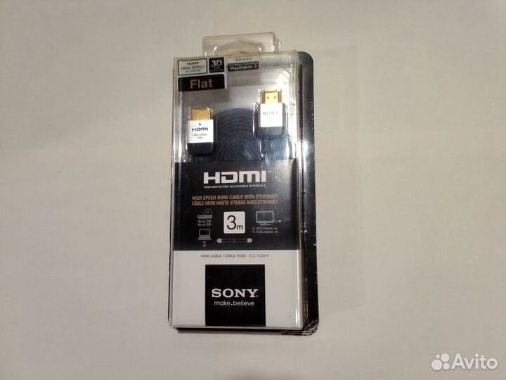 Hdmi кабель Sony DLC-GJ30HF (все в описании)