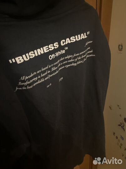 Off white f w 2018 business casual hoodie