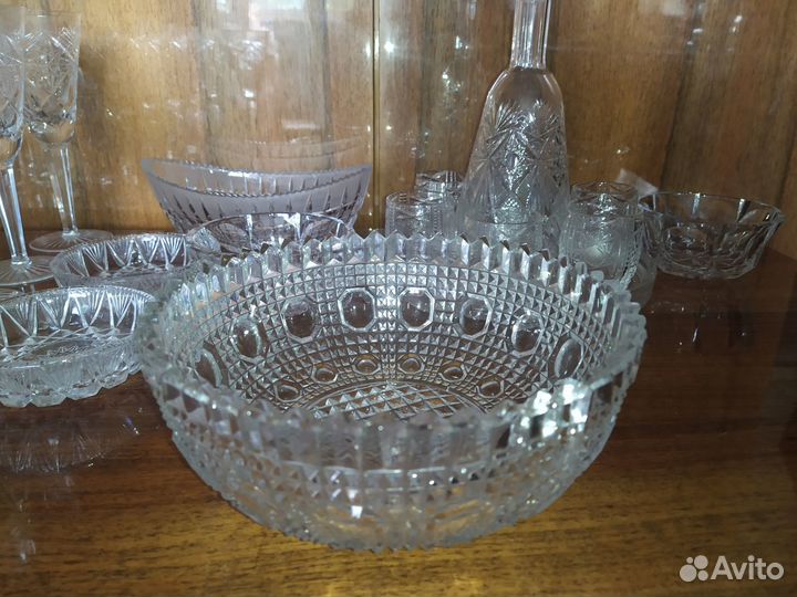 Хрустальная посуда СССР 53 предмета