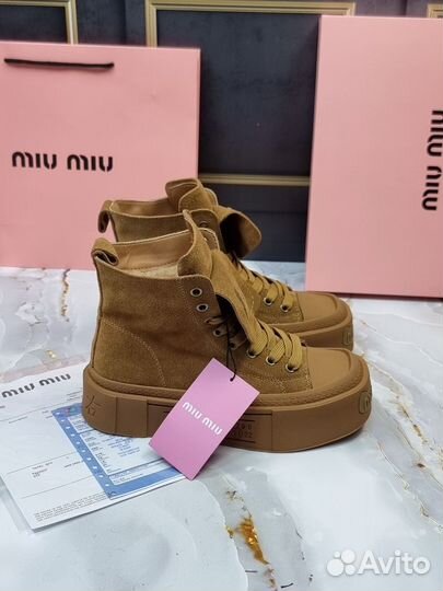 Кеды miumiu зимние женские