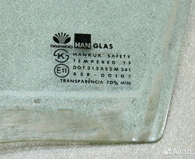 Стекло двери передней левой Chevrolet Lanos