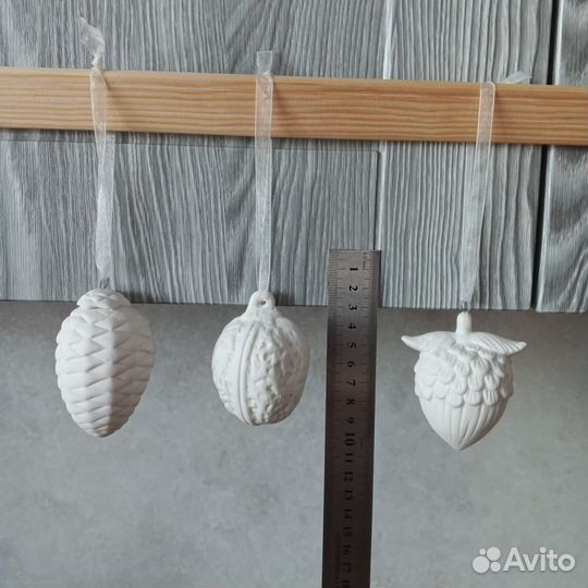 Раскраска из гипса ёлочка, шишки