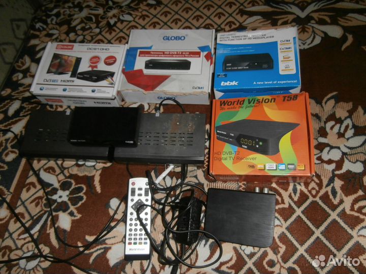 Приставки DVB-T И DVB-T2 (рабочие И нерабочие)