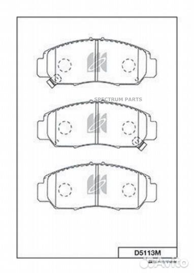 Kashiyama D5113M колодки тормозные прдн