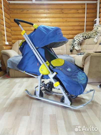 Детские санки коляска nika