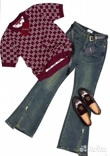 Saint laurent джинсы chanel