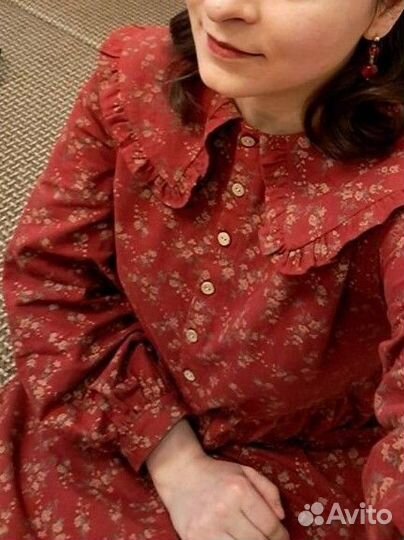 Платье женское фланель оверсайз