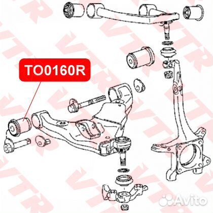 Сайлентблок нижнего рычага передней подвески, пере