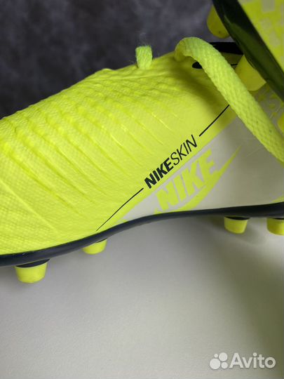 Футбольные бутсы nike 36 цвет лайм