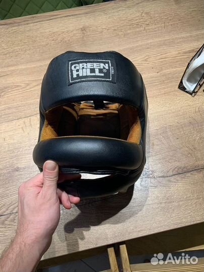 Шлем боксерский Green Hill с бампером